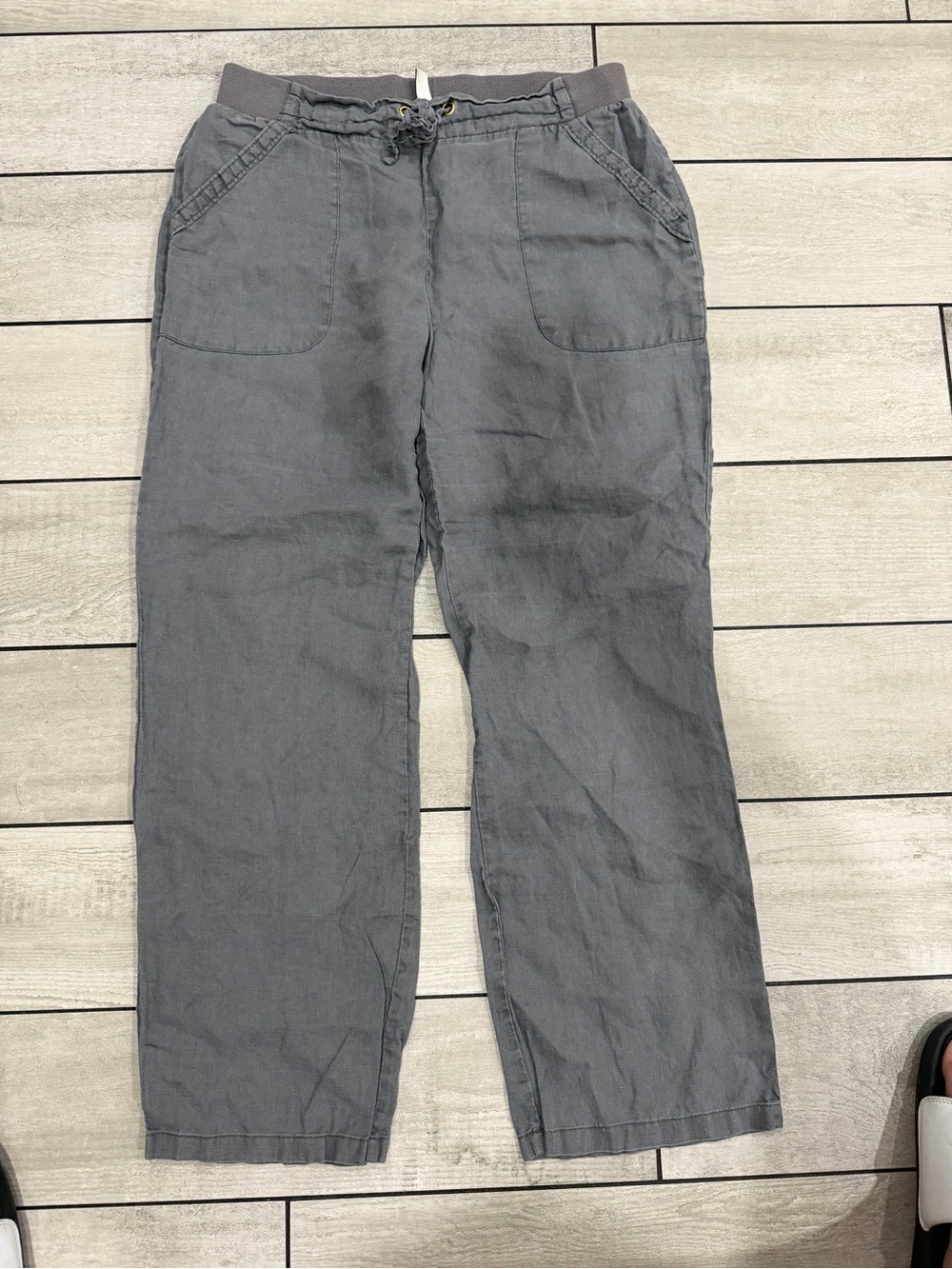 Ellen Tracy Men's Gray Drawstring Jogger Pants
